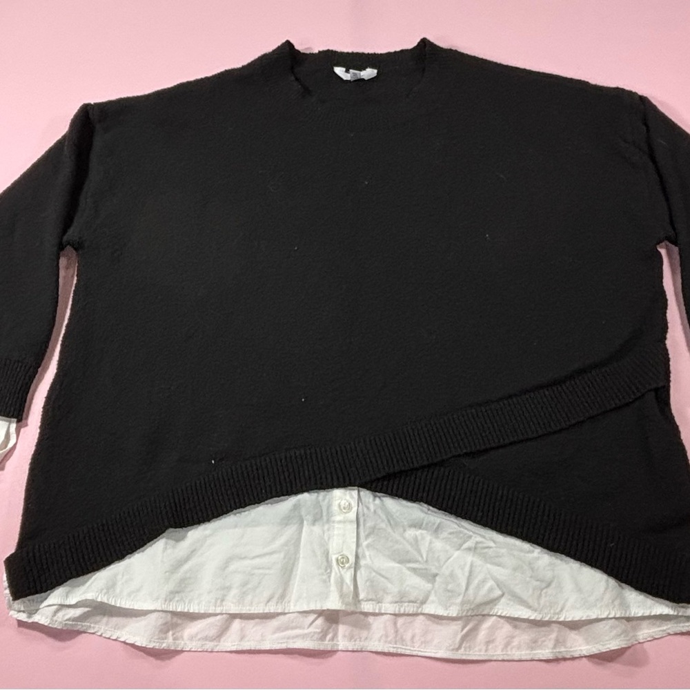 Time and Tru Black Sweater. Size XXL. Layered Look. NWOT. Excellent condition.